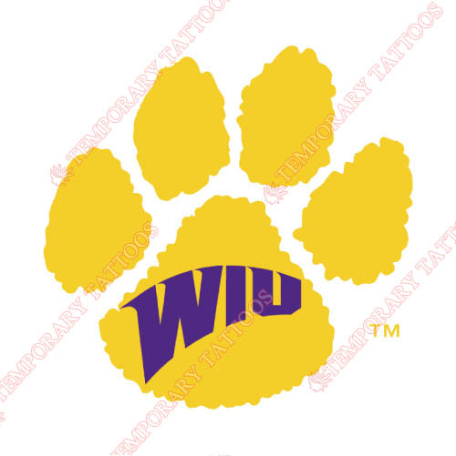 Western Illinois Leathernecks Customize Temporary Tattoos Stickers NO.6963